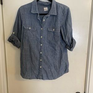 J. Crew Denim Chambray Button Down